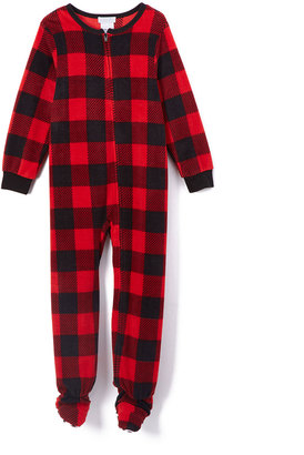 Komar Kids Red Buffalo Check Footie Pajamas - Kids