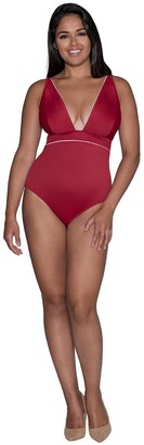 Curvy Kate Poolside Non Wired Swimsuit - Red