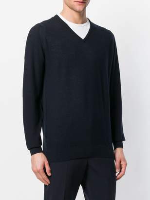 John Smedley long-sleeve v-neck sweater