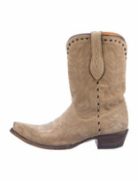 Thumbnail for your product : Old Gringo Suede Patterned Western Boots Brown