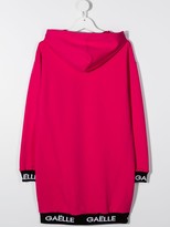 Thumbnail for your product : Gaelle Paris Kids TEEN logo-print hoodie dress
