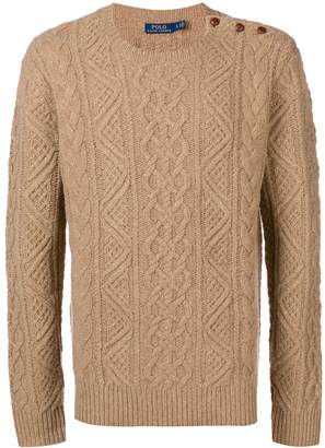 Ralph Lauren cable-knit fitted sweater
