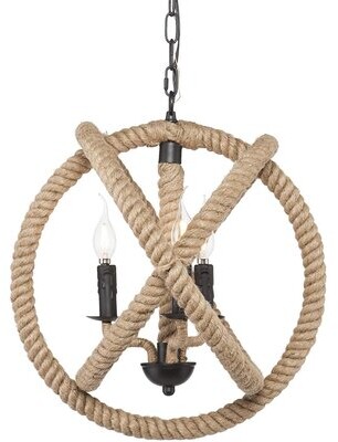 Orb Chandelier The World S, Large Rope Orb Chandeliers