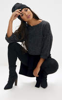 Thumbnail for your product : PrettyLittleThing Black Balloon Sleeve Sweater