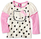 Thumbnail for your product : Hello Kitty Long-Sleeve Skater-Sleeve Top - Girls 2t-6