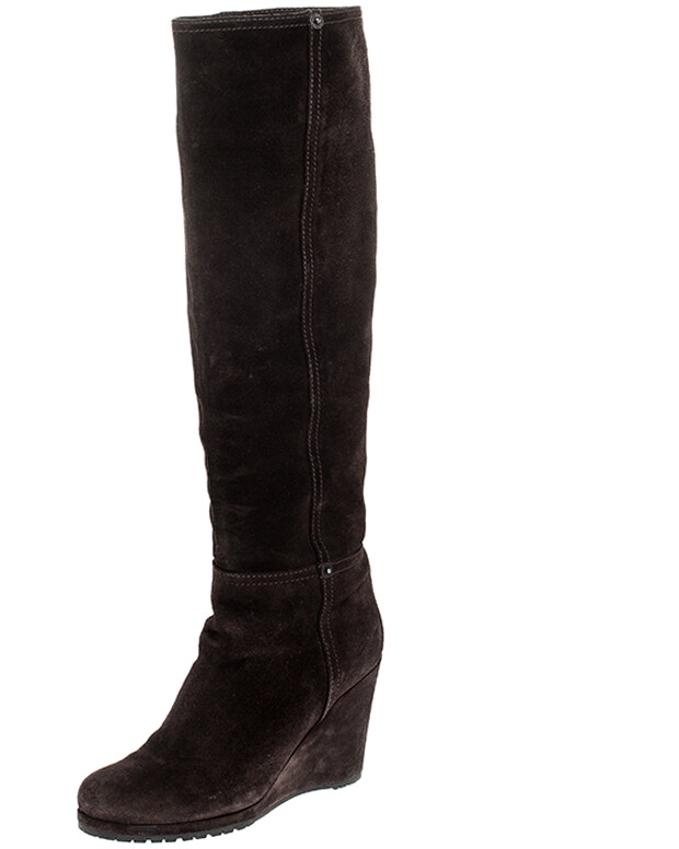 prada wedge boots