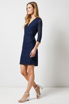 Thumbnail for your product : Dorothy Perkins Women's Navy Wrap Lace Bodycon - 6