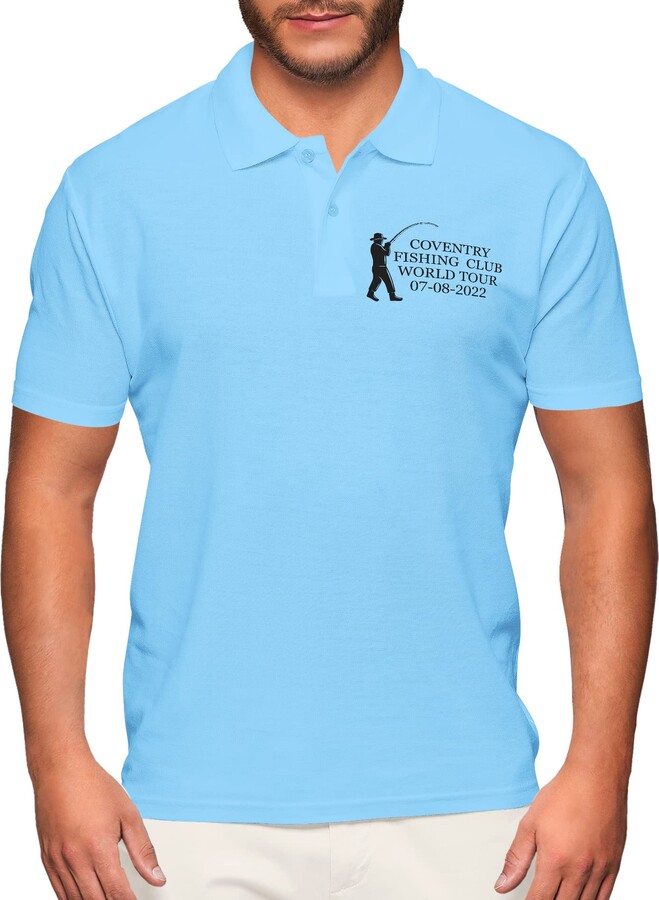 Purple Print House Custom Fishing Polo Shirt ShopStyle