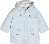 Thumbnail for your product : Burberry Fleece lined parka 12 months