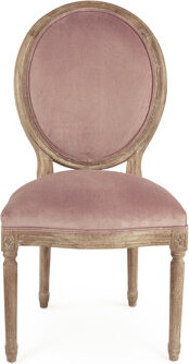 Galvin Velvet Upholstered King Louis Back Side Chair