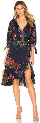 roseland ruffle wrap dress