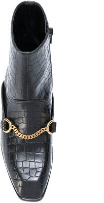 Stella McCartney artificial leather boots with chain detail