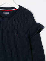 Thumbnail for your product : Tommy Hilfiger Junior ruffled detail sweater