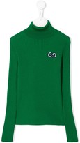 Thumbnail for your product : Gucci Children Embroidered Logo Turtleneck Jumper