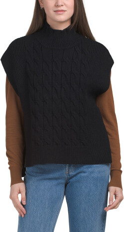 TJMAXX Yummy Yarn Short Sleeve Cape For Women, Nylon/Polyester/Rayon