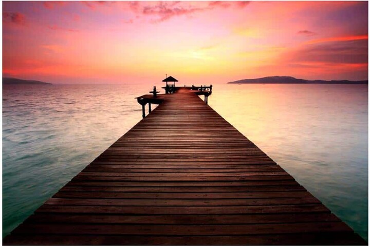 Yosemite Home Decor 47 in. x 32 in. "Wanderlust" Tempered Glass Wall Art