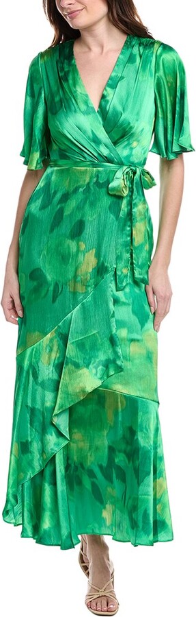 Taylor Satin Crinkle Maxi Dress