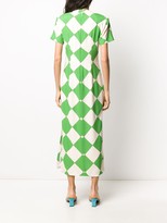 Thumbnail for your product : ROWEN ROSE Square Print Maxi Dress