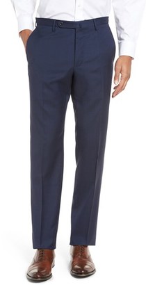 Incotex Men's 'Benson' Flat Front Solid Wool Trousers