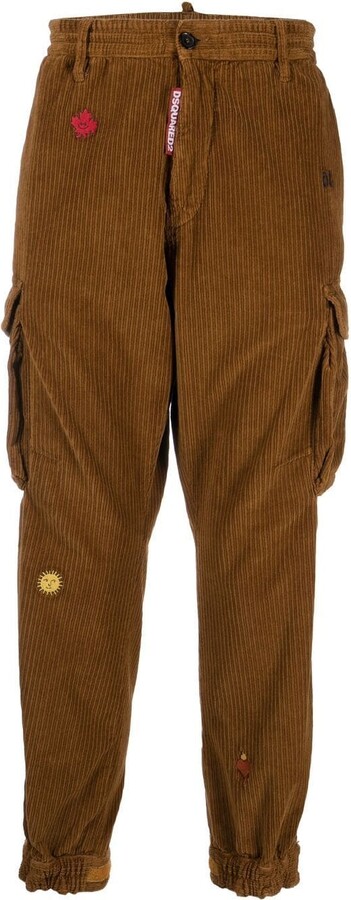 DSQUARED2 Corduroy Cargo Trousers - ShopStyle Casual Pants