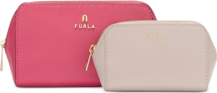 Furla M Camelia logo-detail makeup bag (set of two)