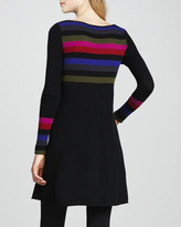 Thumbnail for your product : Autumn Cashmere Striped Flared Cashmere Dress