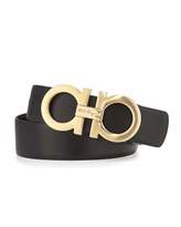 Thumbnail for your product : Ferragamo Reversible Leather Belt, Black/Brown