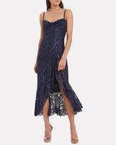 Thumbnail for your product : Jonathan Simkhai Metallic Lace Twist Top Dress