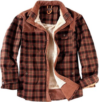 mens hooded checked shirt