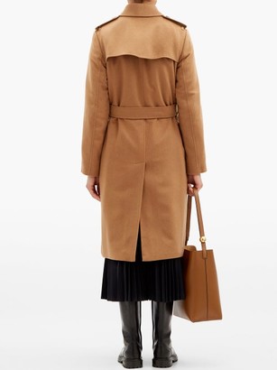 Burberry Kensington Felted-cashmere Trench Coat - Bronze