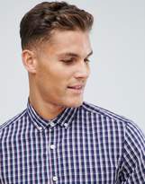 Thumbnail for your product : ASOS DESIGN skinny smart check work shirt in blue