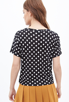 Thumbnail for your product : Forever 21 Polka Dot Pocket Tee