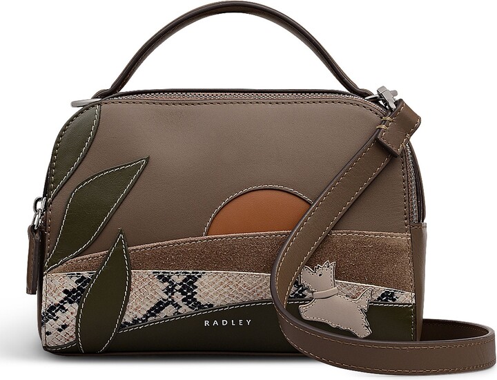 Radley Over The Hills Small Zip Top Leather Cro ssbody