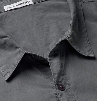 James Perse Cotton-Poplin Shirt - Men - Gray