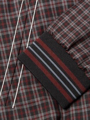 Paul Smith British Wool Contrast Check Bomber Jacket