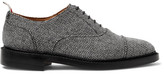 Thumbnail for your product : Thom Browne Cap-Toe Herringbone Shetland Wool Oxford Shoes