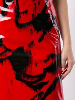 Thumbnail for your product : CK Calvin Klein Printed Vinyl-Effect Skirt