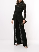 Thumbnail for your product : retrofete Open-Knit Long-Sleeved Maxi Dress