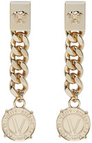 Versace - Boucles d'oreilles dorées Infinity Medallion