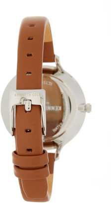 Kenneth Cole New York Women's Classic Mother of Pearl Leather Strap Watch, 34mm
