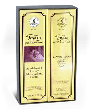 Taylor of Old Bond Street Sandalwood Shaving Cream & Moisturiser Set 150ml