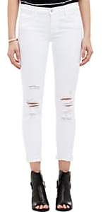 J Brand Women's 9326 Low-Rise Crop Skinny Distressed Jeans - Demented