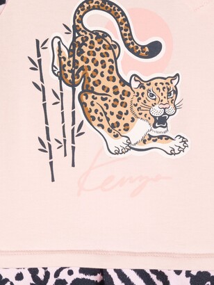 Kenzo Kids Tiger animal-print T-shirt dress