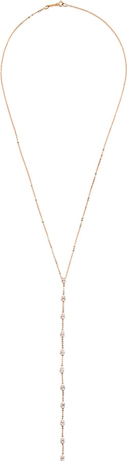Anita Ko Rose Gold and Diamond Lariat Necklace