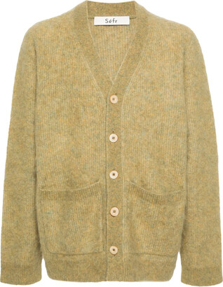 Séfr Jurg Snake-print Brushed Cardigan - ShopStyle