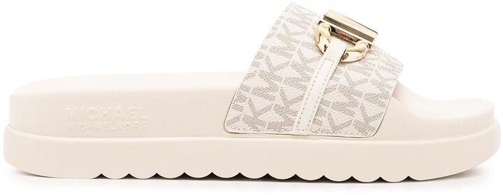MICHAEL Michael Kors Tyra embellished slide sandals - ShopStyle