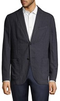Thumbnail for your product : Boglioli Regular-Fit Plaid Single-Breasted Twill Wool & Silk Jacket