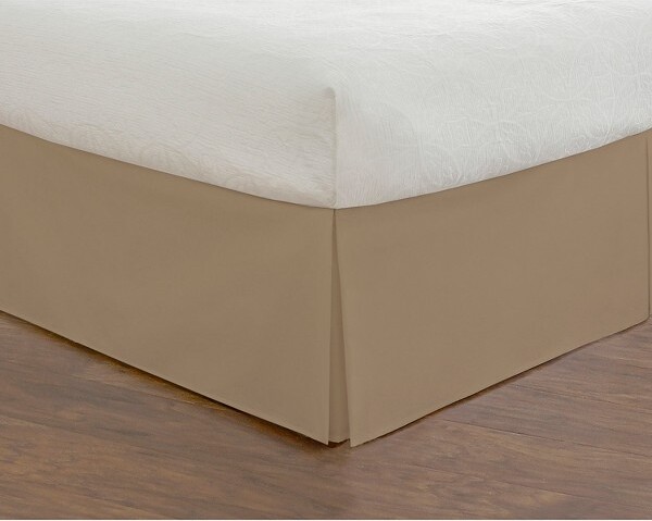 Fresh Ideas Mocha Tailored Bedding Collection 14" Bed Skirt (Twin): Fresh Ideas, Poplin Weave, Polyester & Cotton Blend