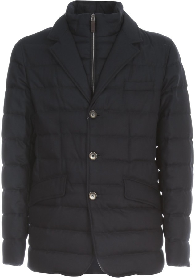 Herno Button Up Puffer Jacket - ShopStyle Outerwear