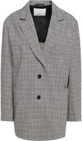 Thumbnail for your product : 3.1 Phillip Lim Prince Of Wales Checked Stretch-wool And Cotton-blend Blazer